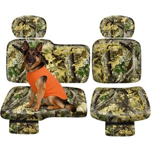 BORDAN 1680D UTV Wingback Seat Cover for 2022-2026 Polaris Ranger XP 1000, Heavy Duty Waterproof Seat Covers for 60/40 Split Bench Camo Seat Cover Set Pet Proof UTV Accessories (6PCS)