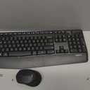 Logitech MK345 Wireless Keyboard and Mouse Combo with Palm Rest, 2.4 GHz USB Receiver, Compatible with PC, Laptop, Black