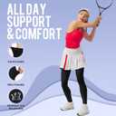 Compression Pantyhose for Women, 20-30 mmHg Footless Graduated Support Medical Compression Stockings S