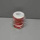 4 x 1 inch x 25 Yards Double Faced Red Polyester Satin Ribbon for Gift Wrapping,Wedding Decoration, Bows Making, Sewing, DIY Crafts