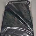 Large Quilted Fabric Cotton Reusable Inusulated Lunch Tote Bag Cooler Snack Bag Women Pretty Thermal Lunch box Storage Gift Bag for Work & Outdoor (Black)