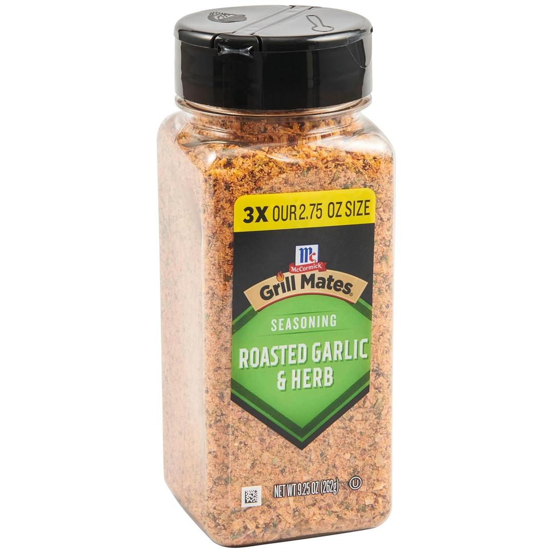 2 x McCormick Grill Mates Roasted Garlic & Herb Seasoning, 9.25 oz (EXP 06/16/28)