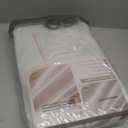 Linen Pinch Pleated Blackout Curtains Beige White Room Darkening Curtains 96 Inches Long, Neutral Modern Window Thermal Black Out Drapes for Sliding Glass Doors/Bedroom/Living Room(40" Wx96 Lx2Panels)