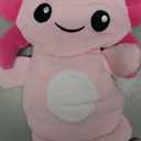 Microwave Heating Pads for Cramps, Cute Microwavable Period Heating Pad Cramps Pain Relief for Women & Girls, Stuffed Animals Moist Heat Pad for Menstrual-Washable Heat Pack (Pink Axolotl)