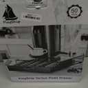 Flagship for Nespresso Pod Holder Coffee Pod Storage for Vertuo Pod with Crystal Tempered Glass Top(50 Pods Capacity)