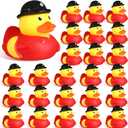 Sotiff Firefighter Rubber Ducks Bulk 2 Inch Fireman Rubber Ducky Bath Toy for Firefighter Party Favors Birthday Party Gifts Beach Summer Bath Tub Pool(24 Pcs)