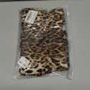 Women's Leopard Print Ruffles Hem Micro Shorts Stretch Y2k Low Rise Sexy Party Club Booty Shorts (Medium)