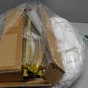 SuuWoee Arch Backdrop Stand Set of 2 With Cover (7.2FT+6FT) Gold Metal Wedding Arch Balloon Stand With Cover for Birthday Party Baby Shower Graduation Ceremony Decoration (White)