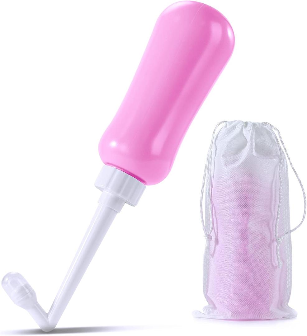 Portable Bidet Travel Large Capacity 15oz Personal Toilet Handheld Pink