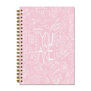 GTYNU You Are Inspirational Pink Notebook, Affirmation Journal for Women, Positive Affirmation Gifts for Women, Motivational Notebook Journal, Pink Office Supplies, 5.5x8.3 Inch