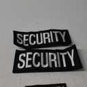 TOOLSSIDE 2 Pack Security Patches Hook and Loop System - Security Patches for Uniforms with Embroidered Letters - One Small and One Large Security Patch - Security Patch for Vest or Jacket 10.75" x 4"