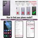 Vinich for Samsung Galaxy S25 Ultra Wallet Case with Card Holder, RFID Blocking Credit Slots Kickstand Shockproof Phone Cover Fit for Galaxy S25 Ultra 6.9" Purple