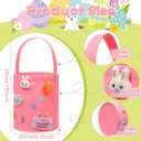 Breling 6 Pcs Large Easter Egg Basket Bulk Easter Bunny Baskets with Handles Reusable Felt Bucket for Candy Gifts Storage Party Favors 10 x 9 x 9 Inch(Pastel)