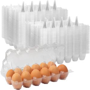 120Pack Egg Cartons Cheap Bulk Empty Egg Cartons Egg Holders for Home Ranch Chicken Farm, Commercial Business Market Display, 2x6 Grids, Large