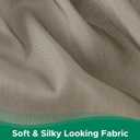 Biscaynebay Wrap Around Bed Skirts for King & Cal King Beds 15" Drop, Taupe Adjustable Elastic Dust Ruffles Easy Fit Wrinkle & Fade Resistant Silky Luxurious Fabric Machine Washable, Taupe 