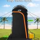 Large Shower Tent, Portable Privacy Tent with Mesh Floor & Carrying Bag, Lightweight & Sturdy, Easy Set Up, Portable Changing Room for Camping & Hiking, Fishing, Beach
