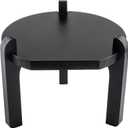 TableCraft12653 Black Painted Pinewood Stand for Glass Beverage Dispensers, Beverage Holder, 10" Dia x 8" H, Raises Dispenser 6-3/4", Ideal for Catering & Restaurants