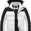 CTFASHION Men's Puffer jacket Waterproof Winter Coat Parka Jacket Warm & Thicken Ski jackets Snowboard Coat M