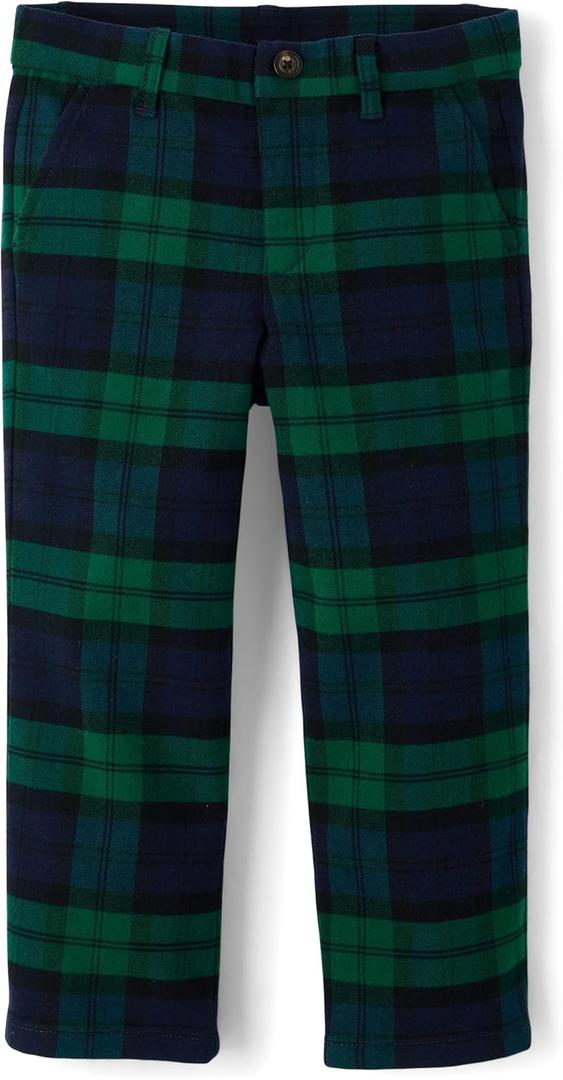 Gymboree,Boys,and Toddler Dress Pants (7, Noelle Plaid)