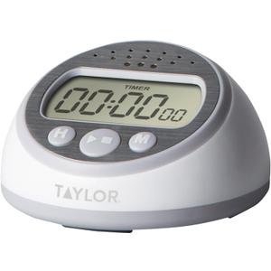 Taylor Digital Timer Counts Up and Down for School, Learning, Projects, and Kitchen Tasks, Super Loud Digital Timer, Gray