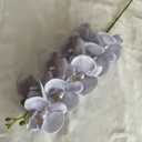 9 Heads Artificial Phalaenopsis Flowers Fake Silk Flowers Faux Flowers Bouquet for Christmas Halloween Wedding Kitchen Bedroom Party Shop Baby Shower Indoor Outside Decor(Pack 1 Blue) (4.3 x 38 inch)