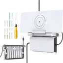 2 in 1 Starlink Gen 3 Router Mount & StarLink Gen 3 Power Supply Holder, Starlink Mesh Router Wall Mount Bracket for Indoor RV, Star Link V3 Mounts Accessories Space Saving (White)