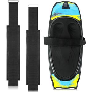 2 Pcs Replacement Kneeboard Strap Boating Shock Water Sport Knee Board Knee Surfing Board Strap for Waterboarding Kneeling Boarding