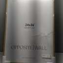 Opposite Wall - 24x36 in - Natural Solid Oak Wood Picture Frame - Lightweight, Versatile & Shatterproof - Large Wall Hanging Photo or Poster Frame - Wall Decor for Office, Gallery & Home