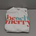 Beach Merry Christmas Holiday Apparel Tropical Vacation Sweatshirt,S, White