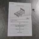 BouPower Full Size Bed Frame with Footboard, Metal Platform Bed with Rattan Headboard, Noise-Free Slats & Under-Bed Storage, Sturdy Steel Slat Support, No Box Spring Needed