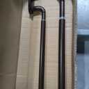 Double Curtain Rods Dark Bronze,Room Darkening Drapery Rod 48-84 Inches,Adjustable 3/4 Inches Front and 5/8 Inches Back Quality Metal Rod for Window,Wrap Around Design