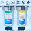 H&G Lifestyles Water Descaler Whole House, 2 Stage 10" x 4.5" Water Filter | Whole House Water Filtration, Remove Scale Filter,Saltless Water Softener, Remove Chlorine Heavy Metal,Reduce Scale Buildup
