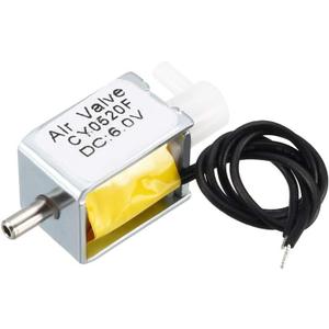 uxcell Miniature Solenoid Valve 2 Positions 3 Ways DC6V 0.38A Air Solenoid Valve, 2pcs
