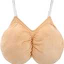 FURPHI Fake Chest for Old Lady Grandma Cosplay Hollween Funny Costume Accessories (Medium)