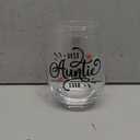 Perfectinsoy Best Auntie Ever Funny Wine Glass, Baby Announcement, Birthday Mother's Day Gifts for Woman Aunt Sister Friend