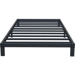 Upcanso 7 Inch Twin Bed Frames No Box Spring Need, Low Profile Metal Platform Twin Size Bed Frame, Heavy Duty Support Bedframes Twin, Easy Assembly