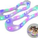 Men Women Kids Luminous Shoes Covers LED Shoe Lights Sneaker Accessories Light Up for Night Walking Party Dance Festivals (1-1.5 Big Kid)