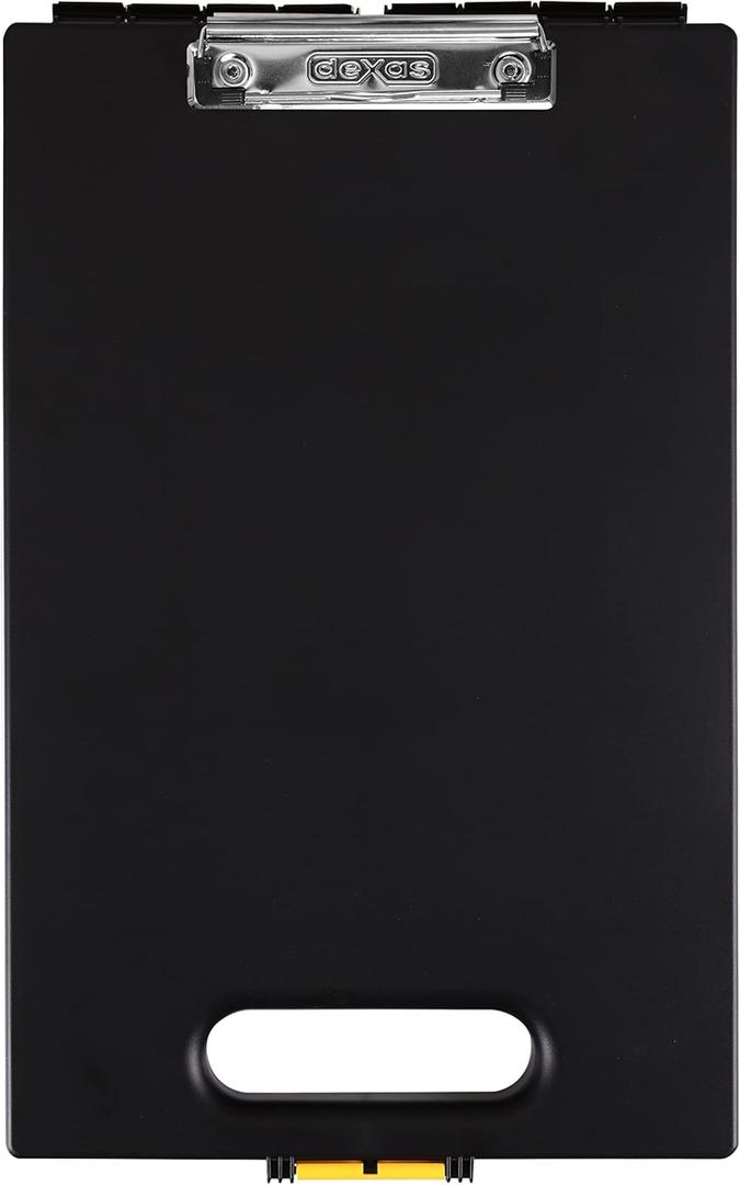 Dexas Clipcase Storage Clipboard w/Handle (Black)
