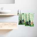 St Patrick's Day Dogs Hand Towel Set of 2 Lucky Clover Shamrocks Decorative Hand Towels for Bathroom Irish Green Kitchen Dish Towel St Patrick's Soft Absorbent Face Fingertip Towels for Guest Gym Spa (14.4x28.3in)