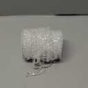 Tosnail 200 ft Crystal Beads by The Roll Crystal Beads String Beads Chain Crystal Garland Roll for Wedding Decorations Party Decoration Crafting Projects, Clear