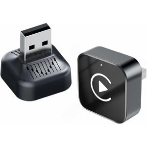 Wireless CarPlay Adapter for iPhone, Android, 2026 Upgrade Convert Wired to Wireless Apple CarPlay Adapter, Mini Size USB Design for Cars with Type-C Extension Cables, Stable Control, Plug and Play