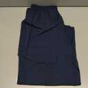 SEMARO Womens Casual Linen High Waist Pants Drawstring Loose Fit Summer Pants Trousers with Side Pockets (Blue, S)