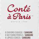 Cont  Paris Sketching Pencil - Sanguine (Pack of 6),White