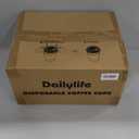 DAILYLIFE 16oz Disposable Coffee Cups with Lids & Sleeves-100 Pack, To Go Coffee Cups, Bulk Thickened Paper Cups for Hot Drinks, Leak Proof & DIY Customizable for Home, Office, Parties and Stores