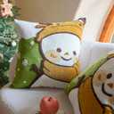 Soft Christmas Tufted Cute throw pillow coverSnowflake Geometric Aesthetic Embroidered pillowcaseStylish Holiday Snowman with Scarf & Hat Cushion Cases for Couch Sofa Bedroom Living Room,1PC