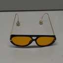 SODQW Oversized Aviator Sunglasses for Women With Earrings Trendy Large Big XL Size 2026 Designer Ladies Shades (A01- Black/Orange)