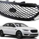 Front Bumper Grille Assembly For Ford Taurus 2013 2014 2015 2016 2017 2018 2019 Interceptor Grille Replaces# DG1Z-8200-AA Black