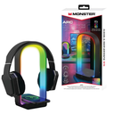 Monster Wireless Charging Multicolor Arc LED Lamp Light, Headphone Stand, 2 Charging Options