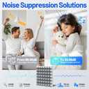 12 Pack Pyramid Sound Proof Foam Panels for Walls with Updated Self-Adhesive 2"X12"X12" High Density Acoustic Panels Sound Absorbing Fast-Expanding Soundproof Wall Panels for Gaming Studio Decor- Gray