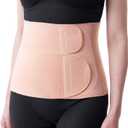 Momcozy Ergowrap Abdominal Binder Postpartum, Post Surgery Belly Binder with 3D Lifting & Back Support, 9" Tummy Tuck Compression Garment,Medium